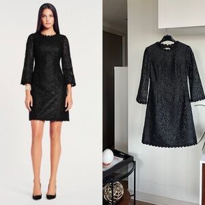 Kate Spade New York Quinn Black Lace Formal Evening Wedding Dress Size 4